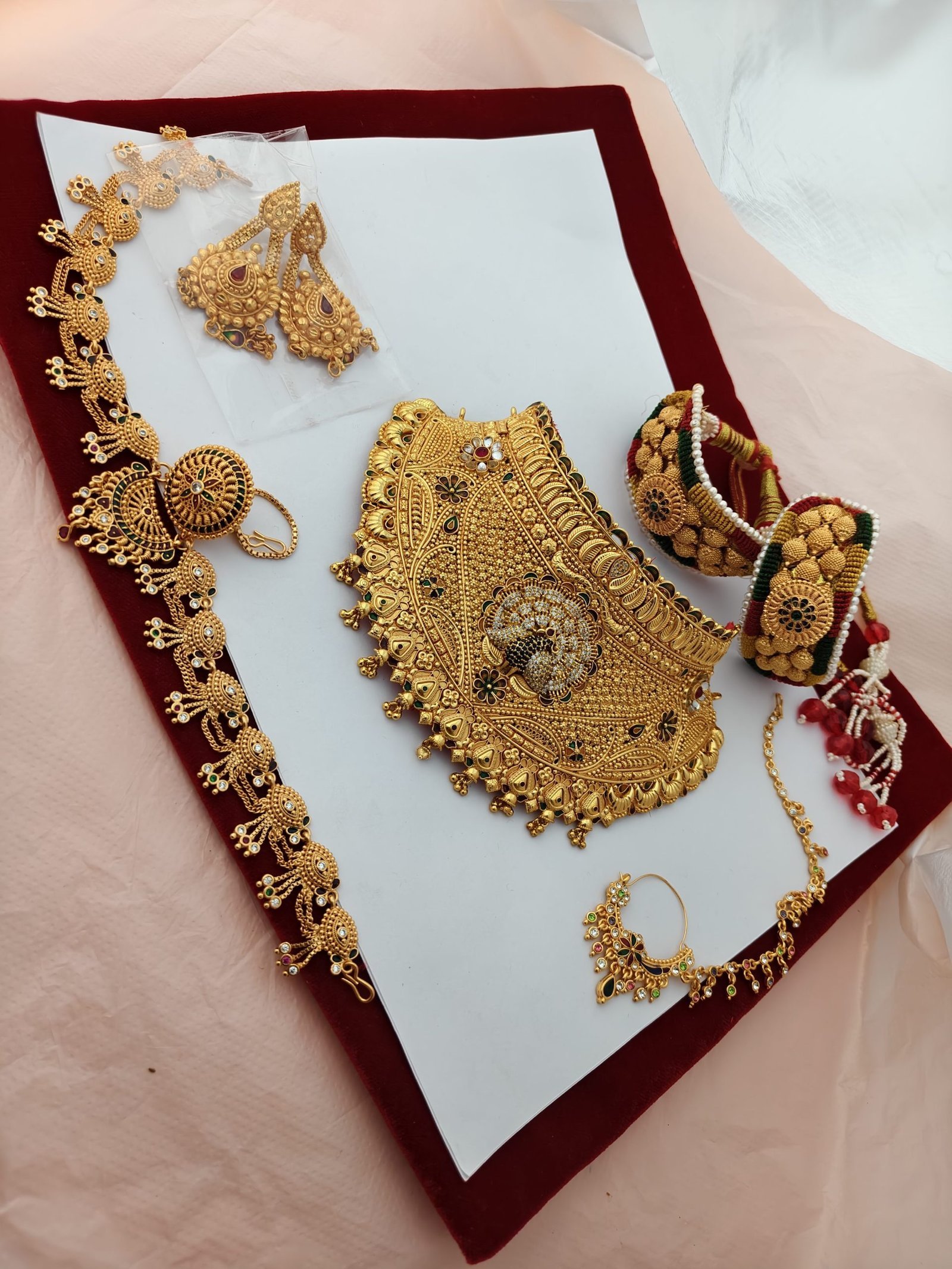 1000694952-1-rotated-1.jpg Rakhdi set ,nath ponchi, chokar - Image 1